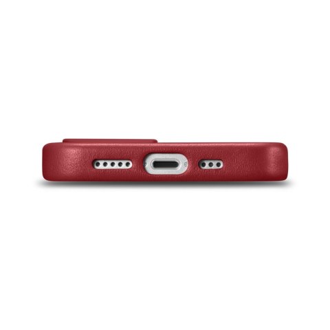 Pokrowiec etui z naturalnej skóry do iPhone 14 Plus MagSafe Case Leather czerwony Pokrowiec etui z naturalnej skóry do iPhone 14 Plus MagSafe Case Leather czerwony