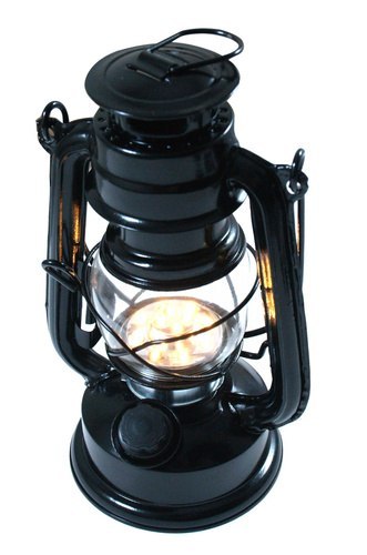 Dekoracyjna Lampa naftowa LED czarna 190 mm Dekoracyjna Lampa naftowa LED czarna 190 mm