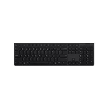 Bezprzewodowa klawiatura Lenovo Professional 4Y41K04074 Estońska, klawisze przełączające nożyczki, szara Bezprzewodowa klawiatura Lenovo Professional 4Y41K04074 Estońska, klawisze przełączające nożyczki, szara