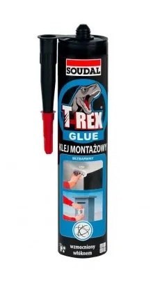 KLEJ MONTAŻOWY BEZBARWNY 380G T-REX