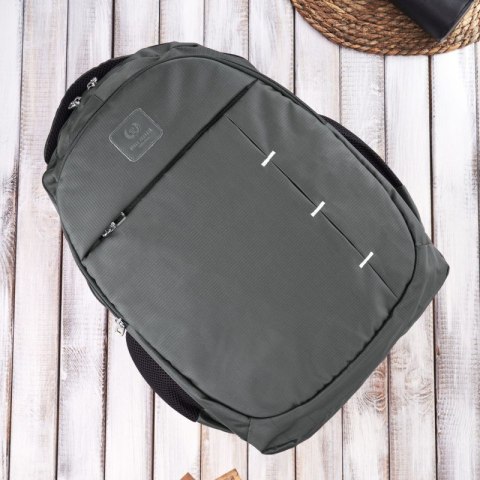 PLECAK MĘSKI NA LAPTOPA WODOODPORNY TURYSTYCZNY MIEJSKI PAOLO PERUZZI T-102-GRE