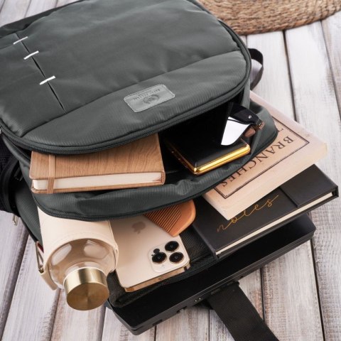 PLECAK MĘSKI NA LAPTOPA WODOODPORNY TURYSTYCZNY MIEJSKI PAOLO PERUZZI T-102-GRE