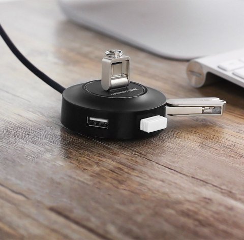 4w1 HUB rozdzielacz adapter USB 2.0 do 4x USB-A 480Mb/s 1m biały 4w1 HUB rozdzielacz adapter USB 2.0 do 4x USB-A 480Mb/s 1m biały