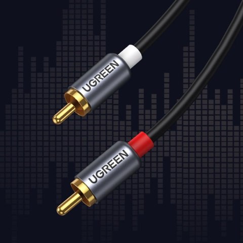 Kabel przewód audio dźwiękowy USB-C męski - 2RCA męski 1.5m szary Kabel przewód audio dźwiękowy USB-C męski - 2RCA męski 1.5m szary