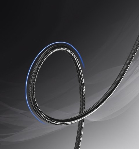 Kabel przewód przejściówka HDMI - USB-C 4K 60Hz 1.5m czarno-szary Kabel przewód przejściówka HDMI - USB-C 4K 60Hz 1.5m czarno-szary