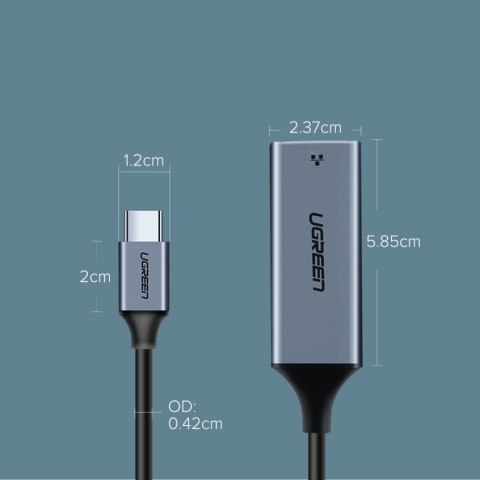 Zewnętrzna karta sieciowa LAN RJ45 - USB-C 1 Gigabit Ethernet - szary Zewnętrzna karta sieciowa LAN RJ45 - USB-C 1 Gigabit Ethernet - szary