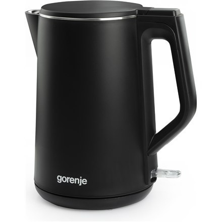 Czajnik Gorenje K15DWBK elektryczny, 2200 W, 1,5 l, stal nierdzewna, podstawa obrotowa 360°, czarny Czajnik Gorenje K15DWBK elektryczny, 2200 W, 1,5 l, stal nierdzewna, podstawa obrotowa 360°, czarny