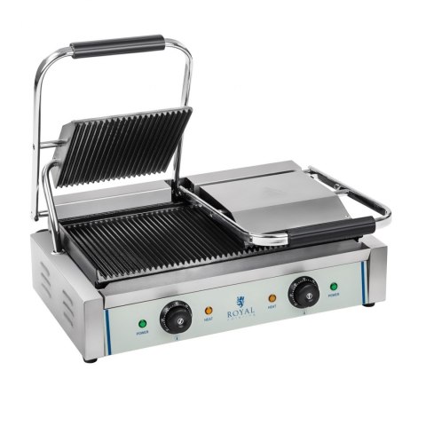 Grill kontaktowy podwójny dwustronny ryflowany Grill kontaktowy podwójny dwustronny ryflowany