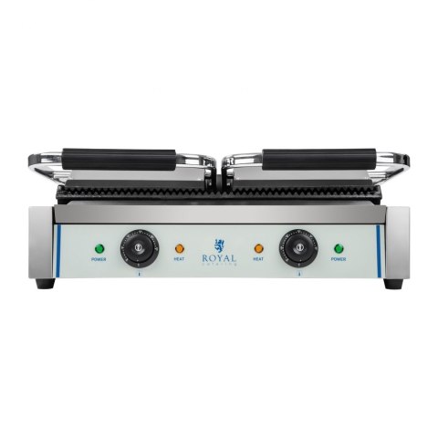 Grill kontaktowy podwójny dwustronny ryflowany Grill kontaktowy podwójny dwustronny ryflowany