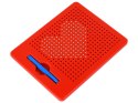 Magnetyczna Tablica Pad Edukacyjny Kulki Szablony Czerwona