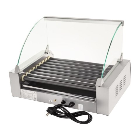 Grill rolkowy z szybą Roller grill z rolkami z teflonu 9T Grill rolkowy z szybą Roller grill z rolkami z teflonu 9T