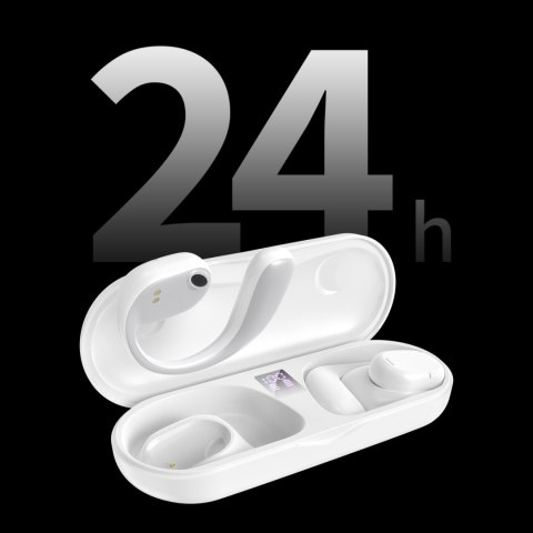 Słuchawki bezprzewodowe Bluetooth białe Słuchawki bezprzewodowe Bluetooth białe