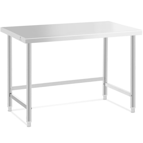 Stół blat roboczy centralny stalowy 120 x 70 cm do 93 cm Stół blat roboczy centralny stalowy 120 x 70 cm do 93 cm