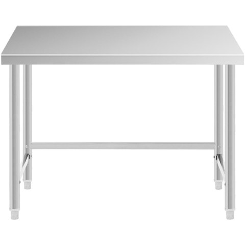 Stół blat roboczy centralny stalowy 120 x 70 cm do 93 cm Stół blat roboczy centralny stalowy 120 x 70 cm do 93 cm