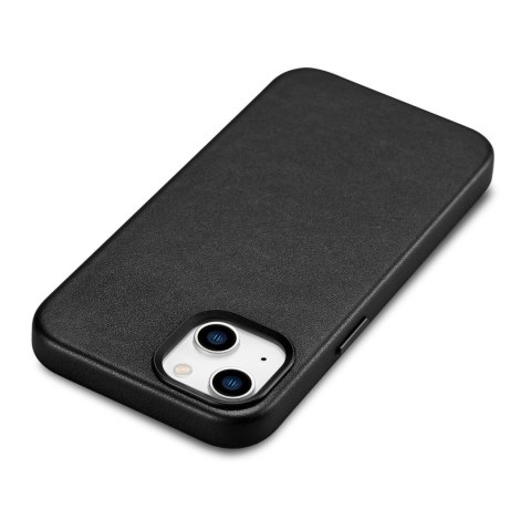 Etui z naturalnej skóry do iPhone 14 MagSafe Case Leather pokrowiec czarny Etui z naturalnej skóry do iPhone 14 MagSafe Case Leather pokrowiec czarny