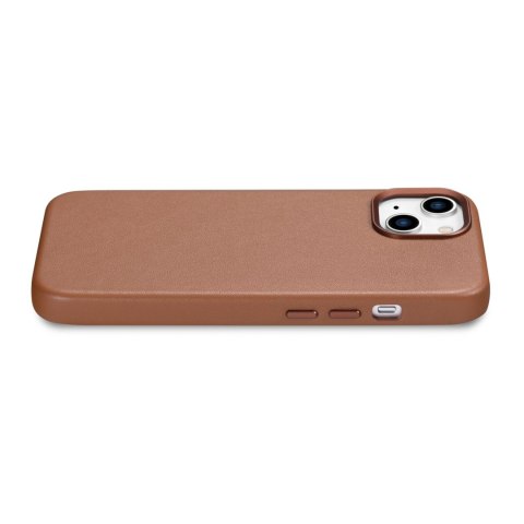 Etui z naturalnej skóry do iPhone 14 MagSafe Case Leather pokrowiec jasny brąz Etui z naturalnej skóry do iPhone 14 MagSafe Case Leather pokrowiec jasny brąz