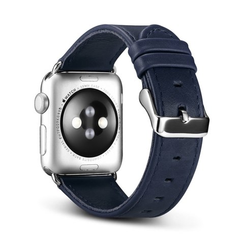 Opaska pasek z naturalnej skóry do Apple Watch 1-3 38mm Leather Vintage ciemnoniebieski Opaska pasek z naturalnej skóry do Apple Watch 1-3 38mm Leather Vintage ciemnoniebieski