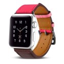 Pasek bransoleta do Apple Watch 42 / 44 / 45mm brązowo-różowy