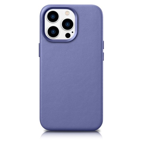 Pokrowiec etui z naturalnej skóry do iPhone 14 Pro MagSafe Case Leather jasno fioletowy Pokrowiec etui z naturalnej skóry do iPhone 14 Pro MagSafe Case Leather jasno fioletowy