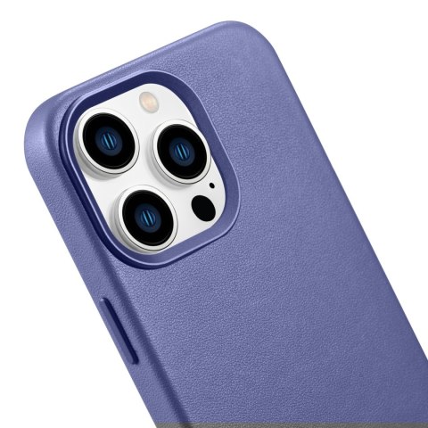 Pokrowiec etui z naturalnej skóry do iPhone 14 Pro MagSafe Case Leather jasno fioletowy Pokrowiec etui z naturalnej skóry do iPhone 14 Pro MagSafe Case Leather jasno fioletowy