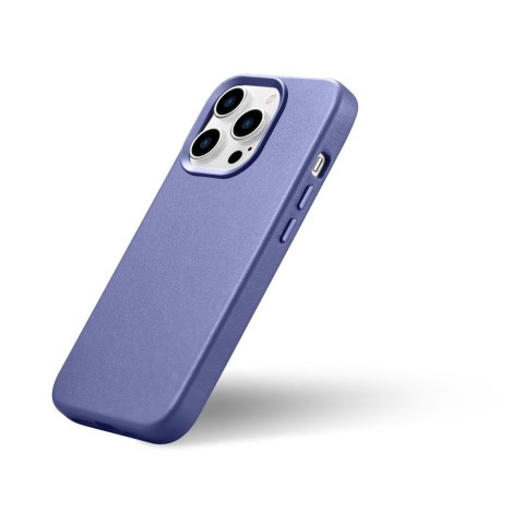 Pokrowiec etui z naturalnej skóry do iPhone 14 Pro MagSafe Case Leather jasno fioletowy Pokrowiec etui z naturalnej skóry do iPhone 14 Pro MagSafe Case Leather jasno fioletowy
