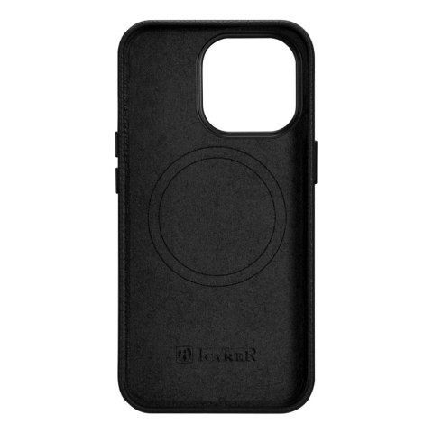 Skórzane etui iPhone 14 Pro Max magnetyczne z MagSafe Litchi Premium Leather Case czarny Skórzane etui iPhone 14 Pro Max magnetyczne z MagSafe Litchi Premium Leather Case czarny