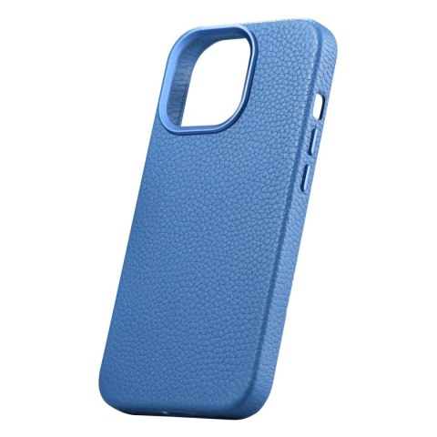 Skórzane etui iPhone 14 Pro Max magnetyczne z MagSafe Litchi Premium Leather Case niebieski Skórzane etui iPhone 14 Pro Max magnetyczne z MagSafe Litchi Premium Leather Case niebieski