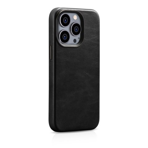 Skórzane etui iPhone 14 Pro Max magnetyczne z MagSafe Oil Wax Premium Leather Case czarny Skórzane etui iPhone 14 Pro Max magnetyczne z MagSafe Oil Wax Premium Leather Case czarny