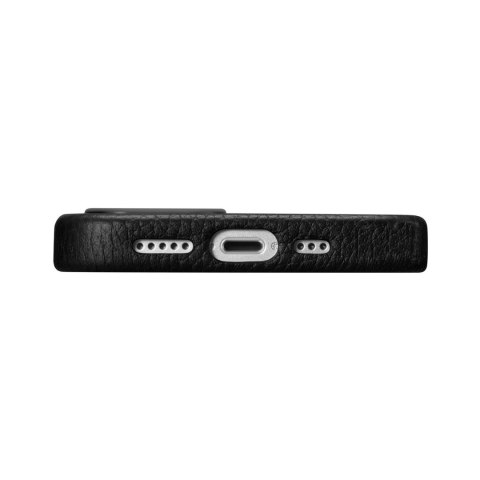 Skórzane etui iPhone 14 Pro magnetyczne z MagSafe Litchi Premium Leather Case czarny Skórzane etui iPhone 14 Pro magnetyczne z MagSafe Litchi Premium Leather Case czarny