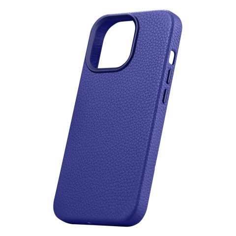 Skórzane etui iPhone 14 Pro magnetyczne z MagSafe Litchi Premium Leather Case granatowy Skórzane etui iPhone 14 Pro magnetyczne z MagSafe Litchi Premium Leather Case granatowy