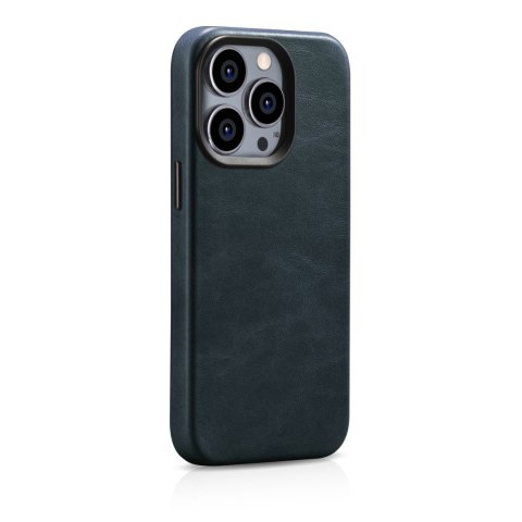 Skórzane etui iPhone 14 Pro magnetyczne z MagSafe Oil Wax Premium Leather Case ciemnoniebieski Skórzane etui iPhone 14 Pro magnetyczne z MagSafe Oil Wax Premium Leather Case ciemnoniebieski