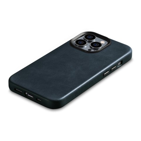 Skórzane etui iPhone 14 Pro magnetyczne z MagSafe Oil Wax Premium Leather Case ciemnoniebieski Skórzane etui iPhone 14 Pro magnetyczne z MagSafe Oil Wax Premium Leather Case ciemnoniebieski