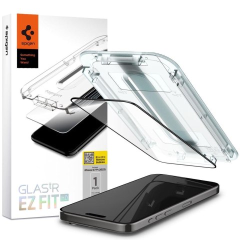 Szkło hartowane Glas.tR EZ Fit FC na iPhone 15 Pro czarne Szkło hartowane Glas.tR EZ Fit FC na iPhone 15 Pro czarne