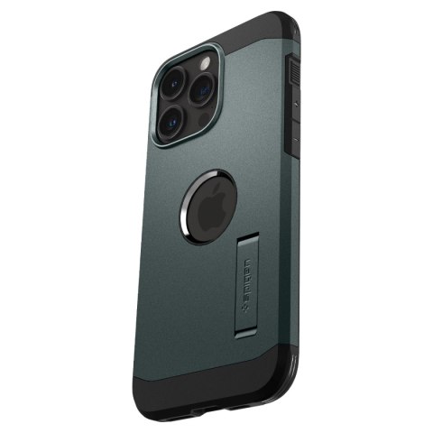 Etui Tough Armor MagSafe z podstawką na iPhone 15 Pro Max zielone Etui Tough Armor MagSafe z podstawką na iPhone 15 Pro Max zielone