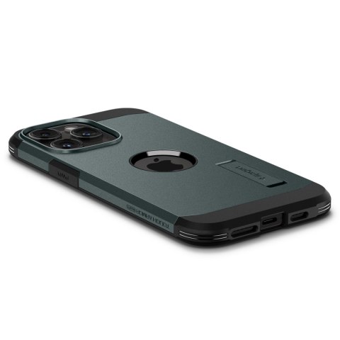 Etui Tough Armor MagSafe z podstawką na iPhone 15 Pro Max zielone Etui Tough Armor MagSafe z podstawką na iPhone 15 Pro Max zielone