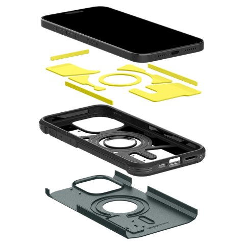 Etui Tough Armor MagSafe z podstawką na iPhone 15 Pro Max zielone Etui Tough Armor MagSafe z podstawką na iPhone 15 Pro Max zielone