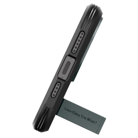 Etui Tough Armor MagSafe z podstawką na iPhone 15 Pro zielone Etui Tough Armor MagSafe z podstawką na iPhone 15 Pro zielone