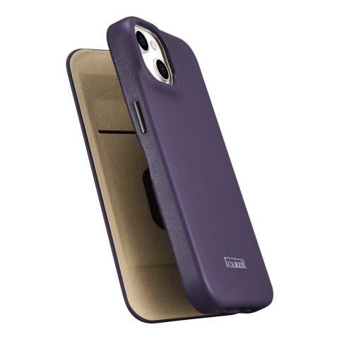 Skórzane etui iPhone 14 Plus z klapką magnetyczne MagSafe CE Premium Leather fioletowy Skórzane etui iPhone 14 Plus z klapką magnetyczne MagSafe CE Premium Leather fioletowy
