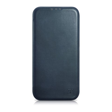 Skórzane etui iPhone 14 Pro Max z klapką magnetyczne MagSafe CE Oil Wax Premium Leather granatowy Skórzane etui iPhone 14 Pro Max z klapką magnetyczne MagSafe CE Oil Wax Premium Leather granatowy
