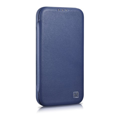 Skórzane etui iPhone 14 Pro Max z klapką magnetyczne MagSafe CE Premium Leather niebieski Skórzane etui iPhone 14 Pro Max z klapką magnetyczne MagSafe CE Premium Leather niebieski