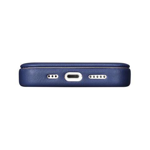 Skórzane etui iPhone 14 Pro Max z klapką magnetyczne MagSafe CE Premium Leather niebieski Skórzane etui iPhone 14 Pro Max z klapką magnetyczne MagSafe CE Premium Leather niebieski