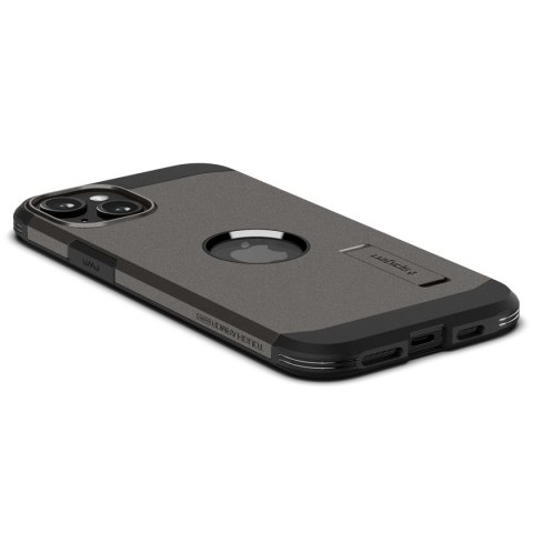 Etui Tough Armor MagSafe z podstawką na iPhone 15 metaliczny szary Etui Tough Armor MagSafe z podstawką na iPhone 15 metaliczny szary