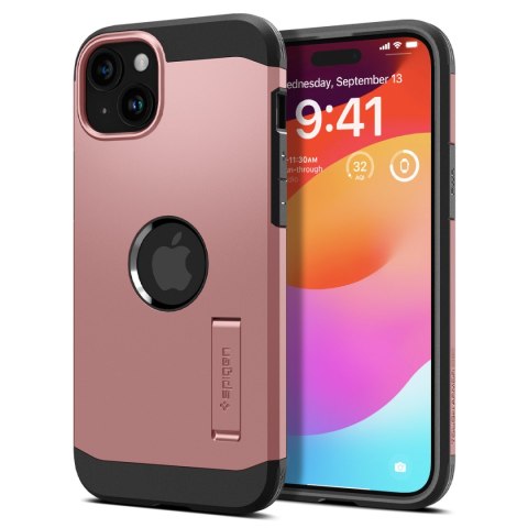 Etui Tough Armor MagSafe z podstawką na iPhone 15 różowe Etui Tough Armor MagSafe z podstawką na iPhone 15 różowe