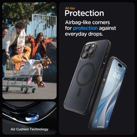 Etui Ultra Hybrid Mag z MagSafe na iPhone 15 Pro przezroczysto-czarne Etui Ultra Hybrid Mag z MagSafe na iPhone 15 Pro przezroczysto-czarne