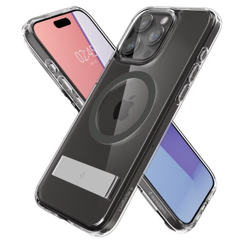 Etui Ultra Hybrid S MagSafe z podstawką do iPhone 15 Pro grafitowe Etui Ultra Hybrid S MagSafe z podstawką do iPhone 15 Pro grafitowe