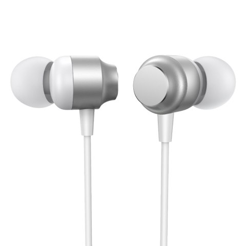 Zestaw słuchawkowy słuchawki douszne USB-C JR-EC06 srebrne Zestaw słuchawkowy słuchawki douszne USB-C JR-EC06 srebrne