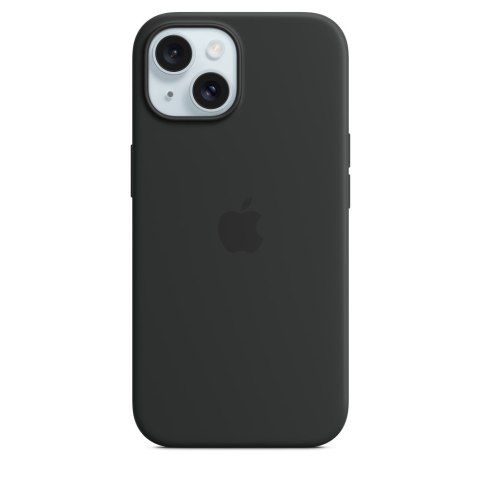 Oryginalne Etui silikonowe Apple do iPhone 15 Silicone Case MagSafe czarne Oryginalne Etui silikonowe Apple do iPhone 15 Silicone Case MagSafe czarne