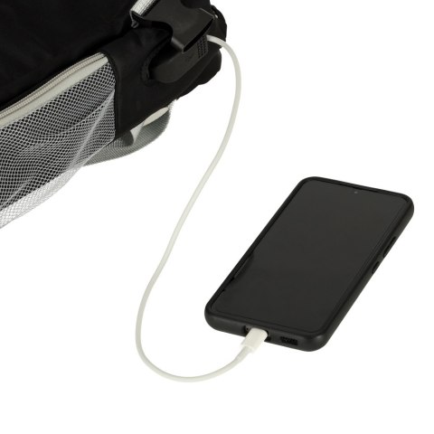Plecak podróżny do samolotu wodoodporny kabel USB 45x16x28cm czarny Plecak podróżny do samolotu wodoodporny kabel USB 45x16x28cm czarny