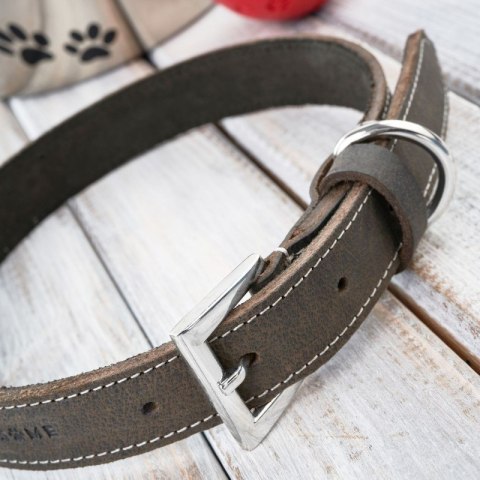 OBROŻA DLA PSA SKÓRZANA W STYLU VINTAGE BRĄZOWA ROZM. L/XL PETSOME 21P02L OBROŻA DLA PSA SKÓRZANA W STYLU VINTAGE BRĄZOWA ROZM. L/XL PETSOME 21P02L