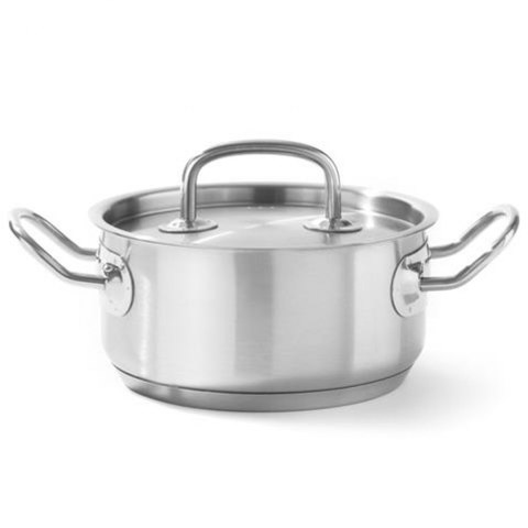 Garnek niski Kitchen Line z pokrywką 5 l śr. 240 x 115 h - Hendi 836026 Garnek niski Kitchen Line z pokrywką 5 l śr. 240 x 115 h - Hendi 836026